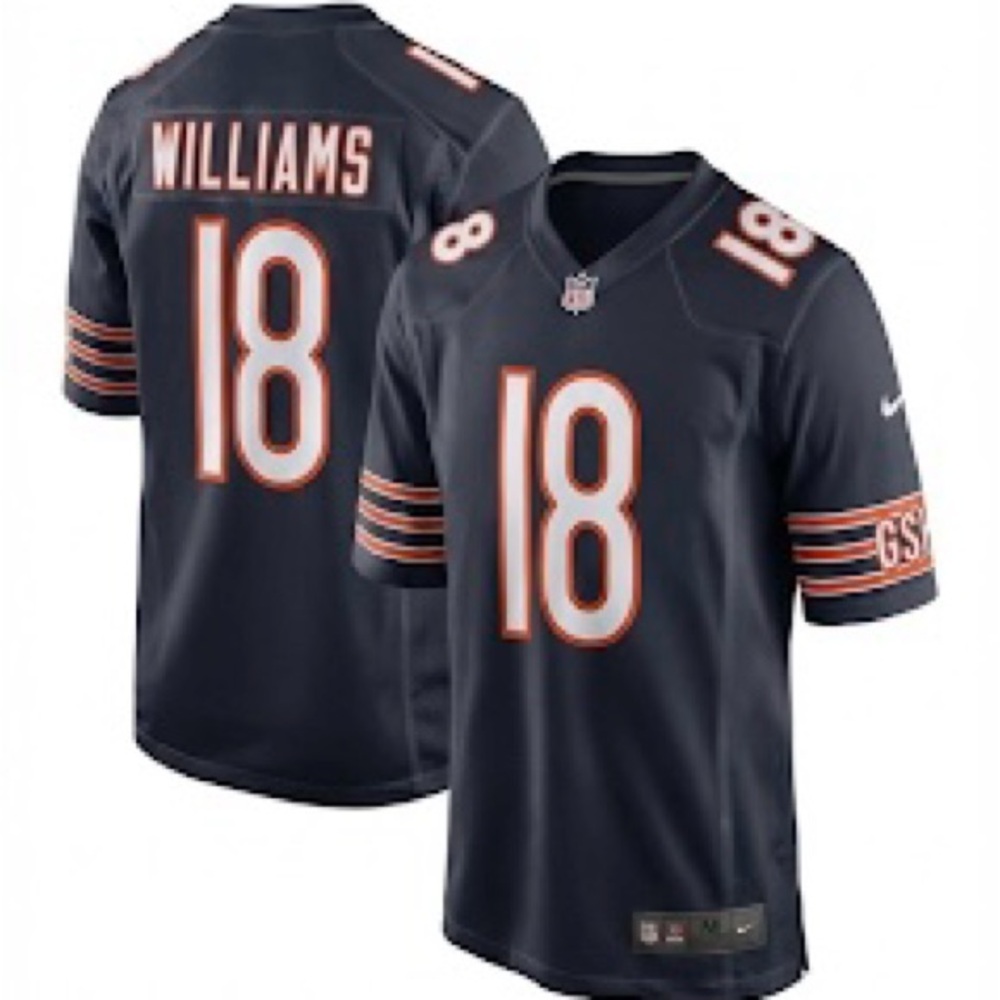 Men's Chicago Bears #18Caleb Williams
Nike Navy Player Game Jersey